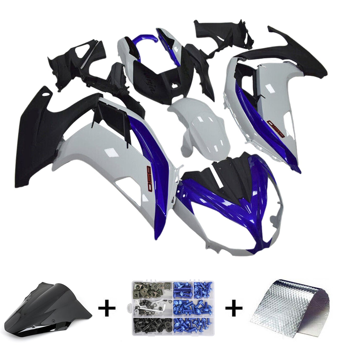 2012-2016 Kawasaki ER6F/Ninja650 Kit carenatura iniezione Carrozzeria Plastica ABS