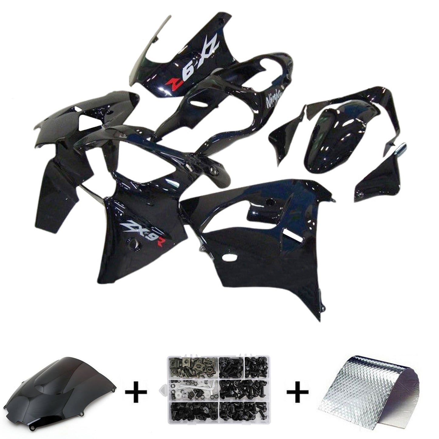 Kit carenatura iniezione Kawasaki ZX9R 2000-2001 Carrozzeria plastica ABS