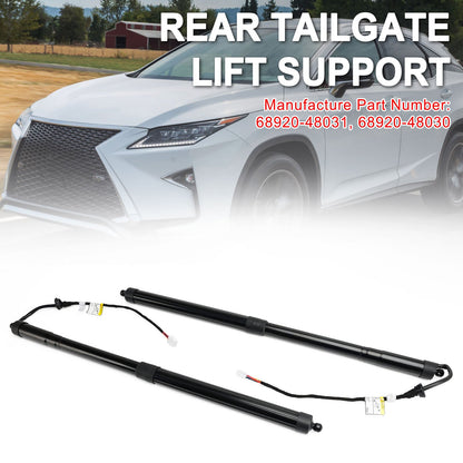 Lexus RX 450h BASE 2018-2019 (il VIN inizia con JTJB) 2 pezzi di montanti di supporto del portellone posteriore 6892048031 6891048071