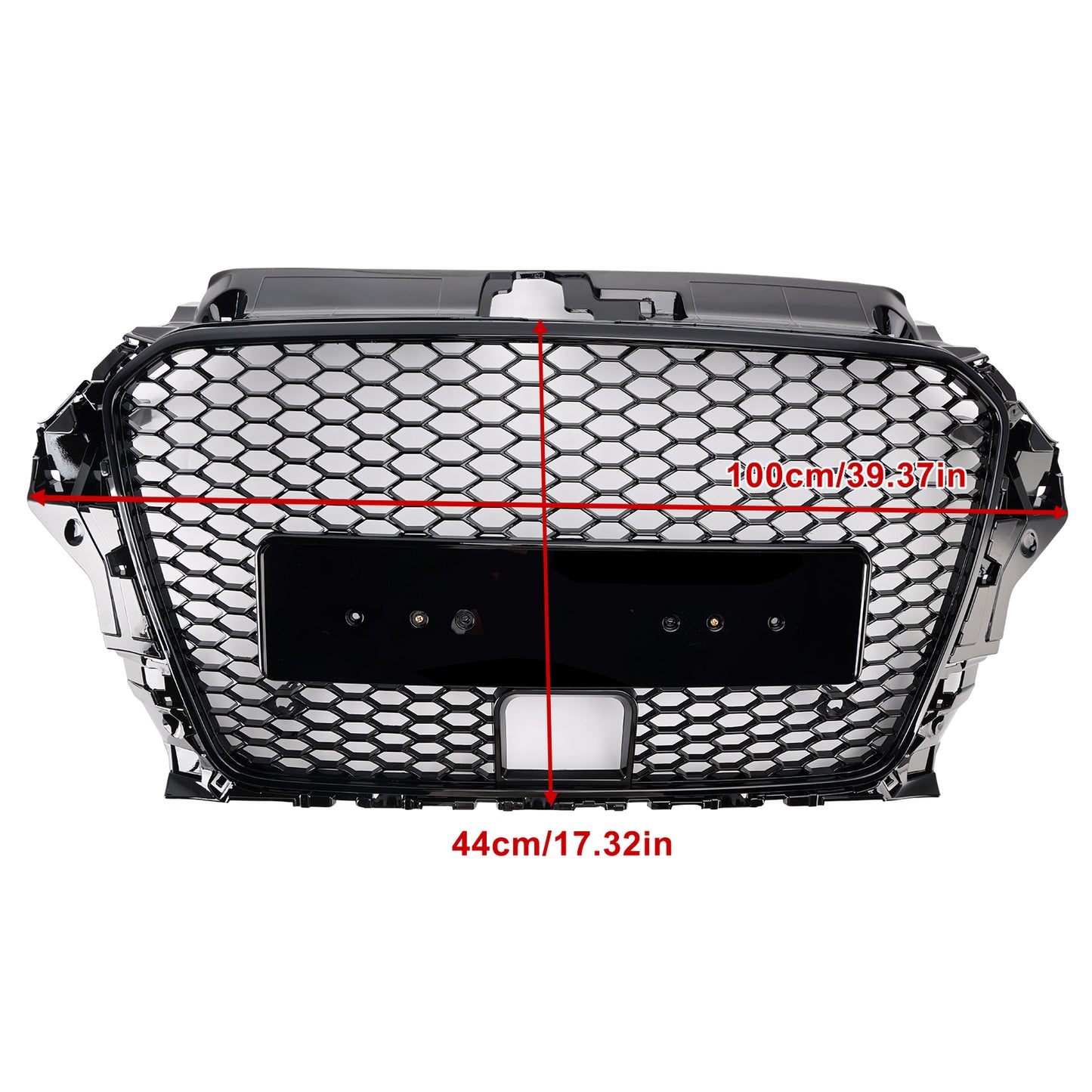 Griglia della griglia del paraurti anteriore stile RS3 per Audi A3 Sline S3 2013-2016 con ACC
