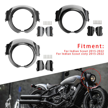 2015-2022 Indian Scout Parabrezza Lunetta del faro Carenatura superiore adatta per