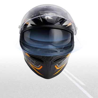 Casco da moto DOT per adulti Street Integrale Arancione