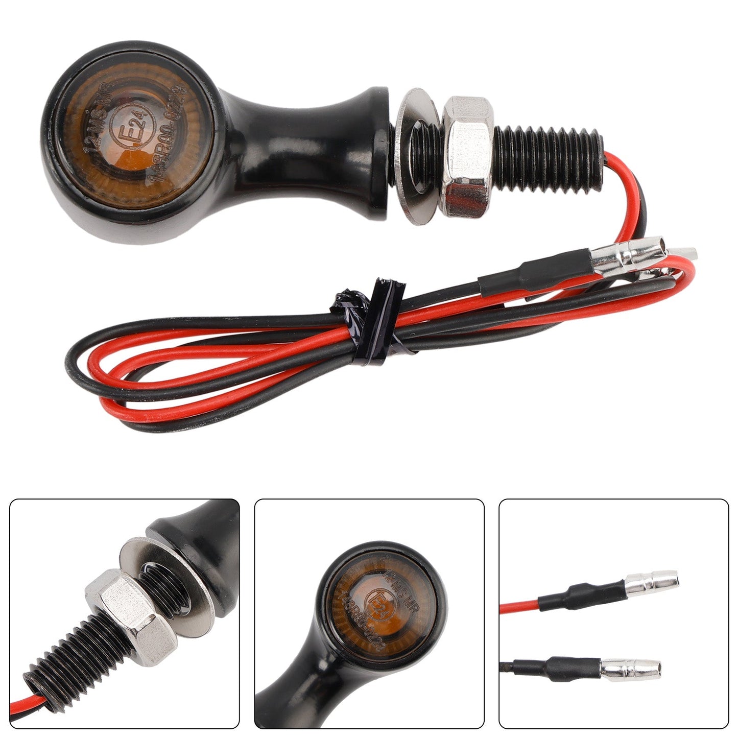 Indicatore di direzione a LED da 12 V, 8 mm, universale per moto Suzuki