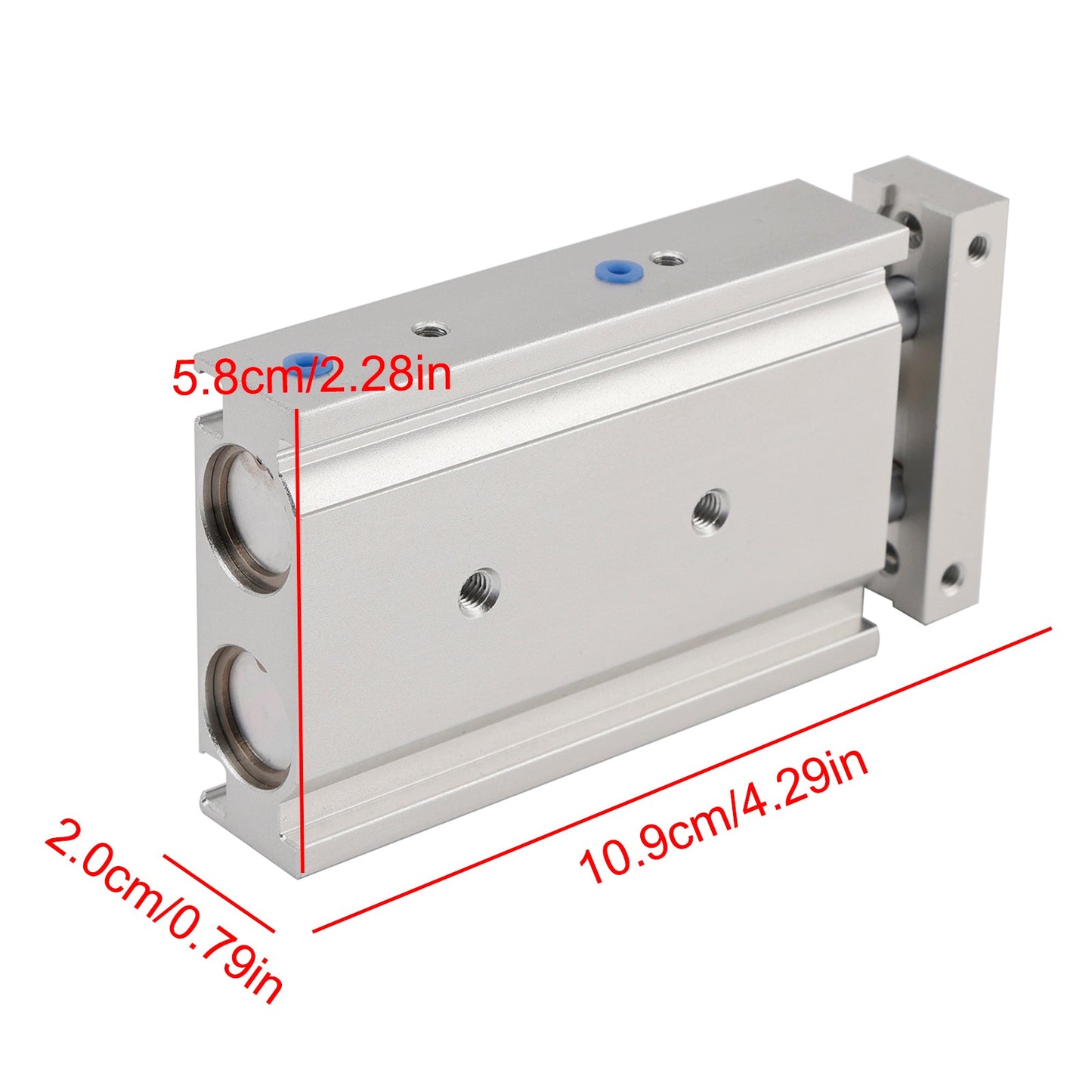 Cilindro pneumatico SMC CXSM15-30 a doppio stelo, doppio effetto