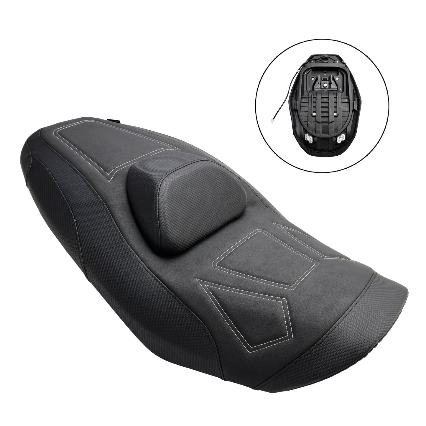 Cuscino completo per sedile passeggero e pilota YAMAHA T-MAX 560 2022-2024 riscaldato