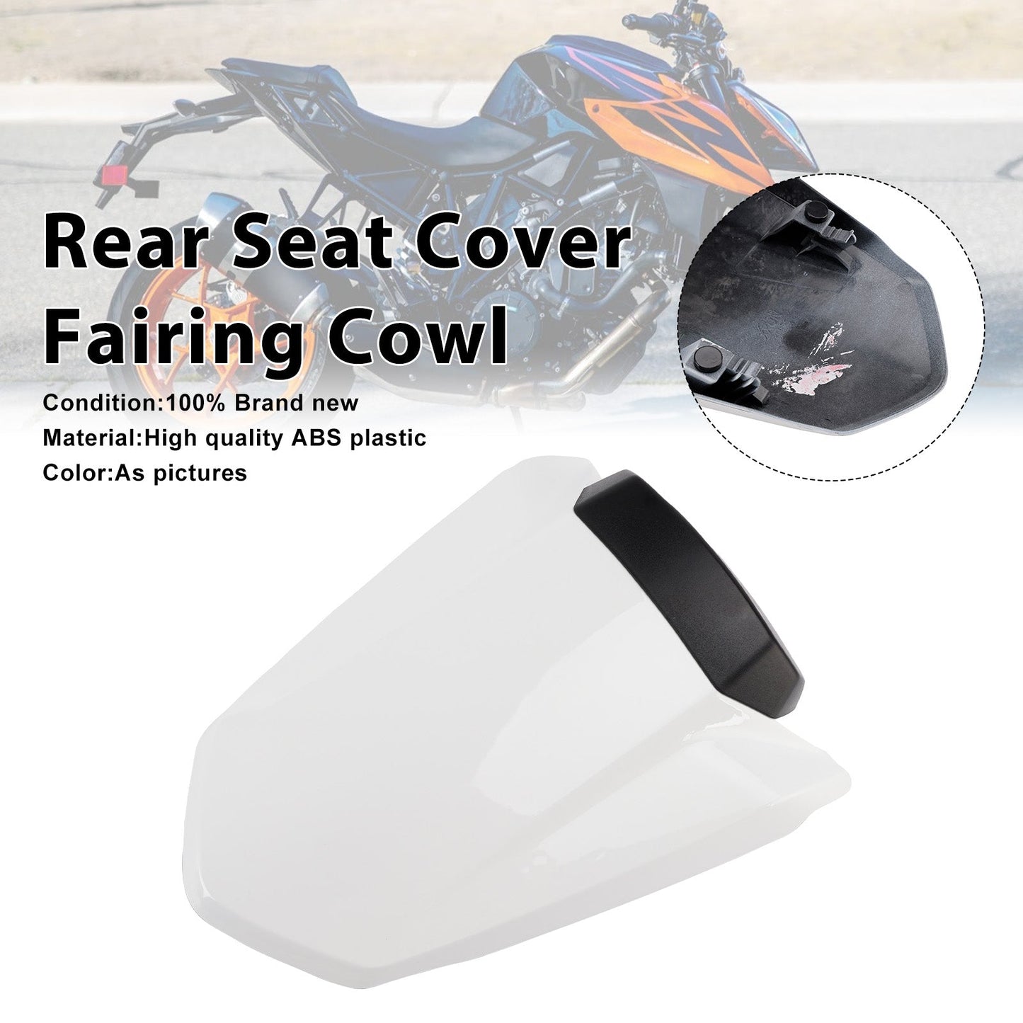 2014-2019 Per 1290 Super Duke R Copertura sedile passeggero posteriore Cupolino