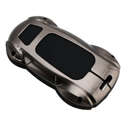 Custodia in pelle e lega di zinco grigia per chiave auto per Lexus ES260h/RX350h/LS500h
