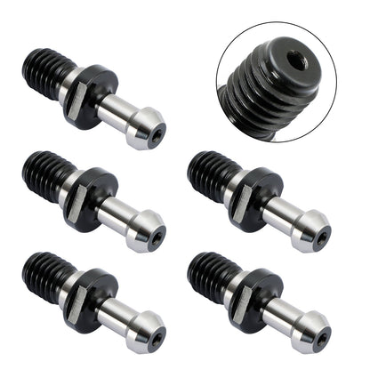 Manopola di ritenzione del perno di trazione a 45° CAT40 da 5 pezzi adatta per qualsiasi CNC Haas CAT40 argento