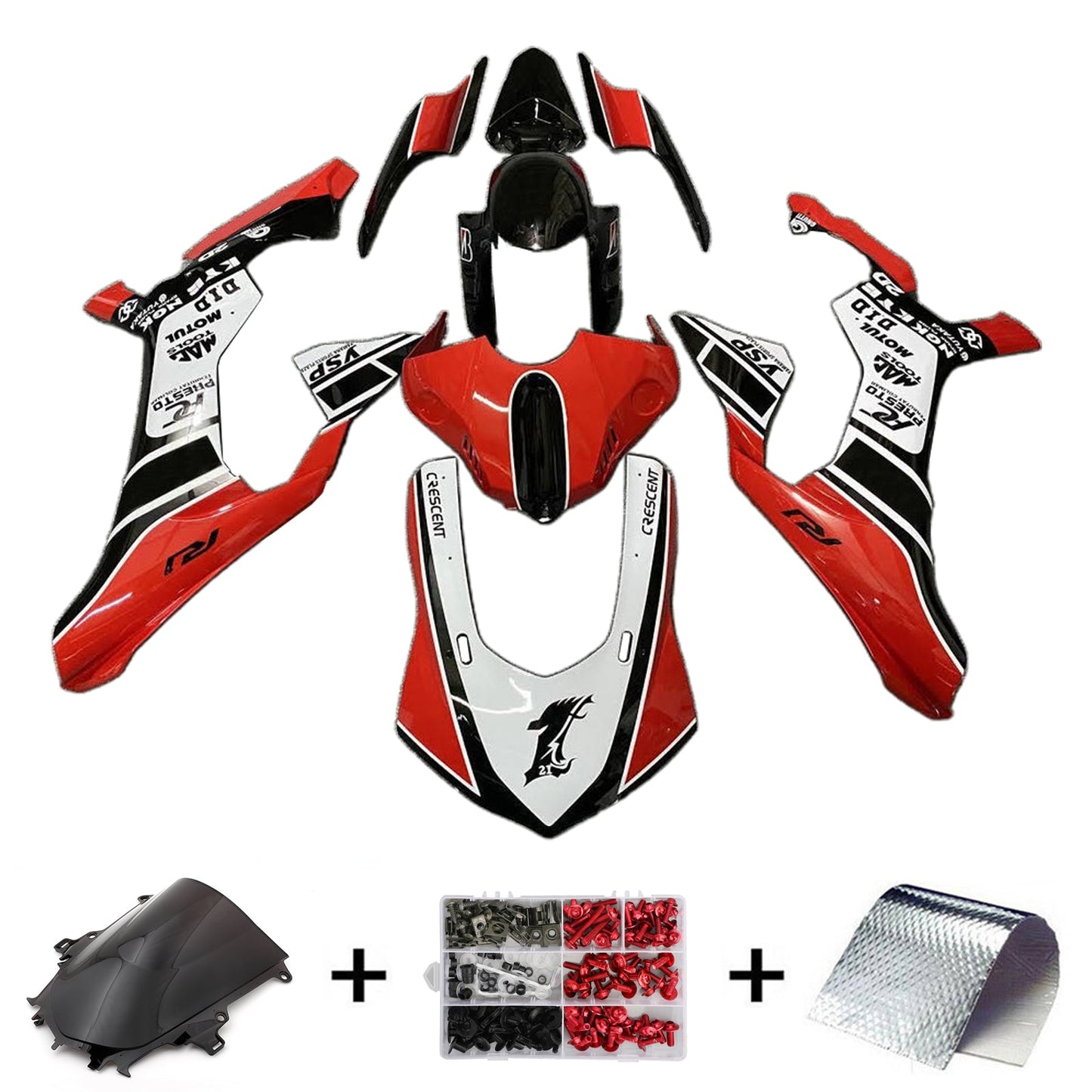 Kit carenatura iniezione Yamaha YZF-R1 2020-2024 Carrozzeria in plastica ABS