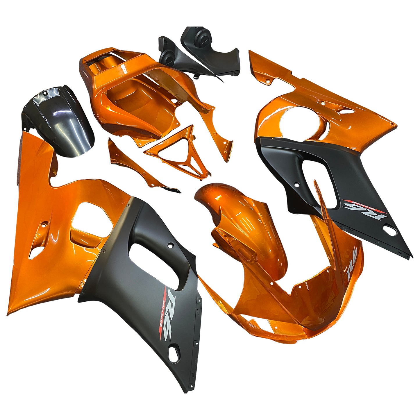 Kit carenatura per carrozzeria addominali in plastica adatta per Yamaha YZF 600 R6 1998-2002