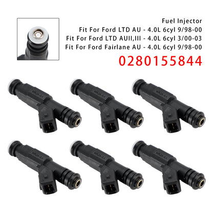 6 pezzi iniettori carburante per Ford Falcon AU 4.0L Jeep Cherokee Commander 0280155844