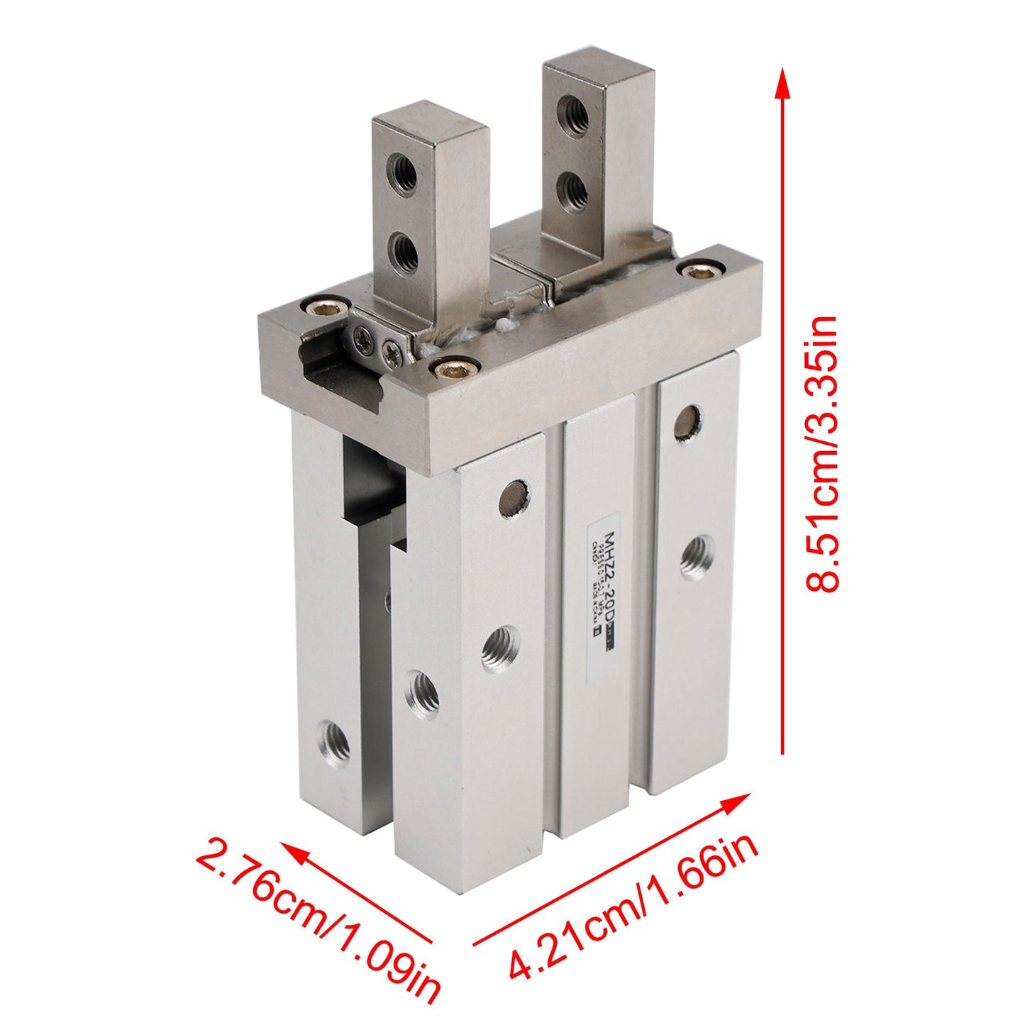 Per SMC MHZ2-20D 20 mm Pinza pneumatica parallela Cilindro Alesaggio Parte pneumatica Dito