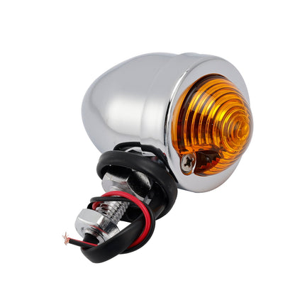 Faro fendinebbia cromato personalizzato per moto #D17 per Bobber Chopper da corsa