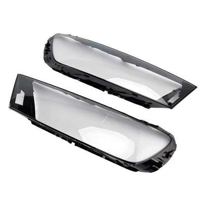 2016-2019 Per Audi Q7 Coppia Copertura lente faro auto LH+RH Colla per guscio paralume