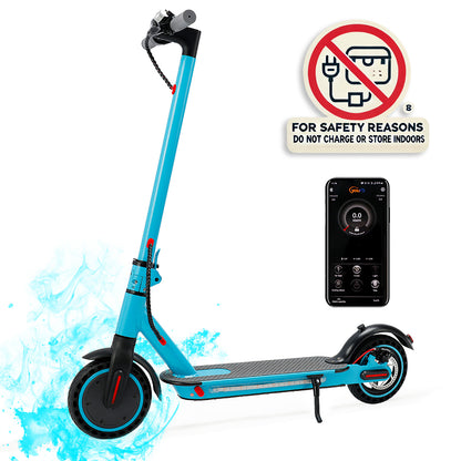 8,5 "scooter elettrico pieghevole con app 350W 35 km Range 30 km/h Città Compito giallo