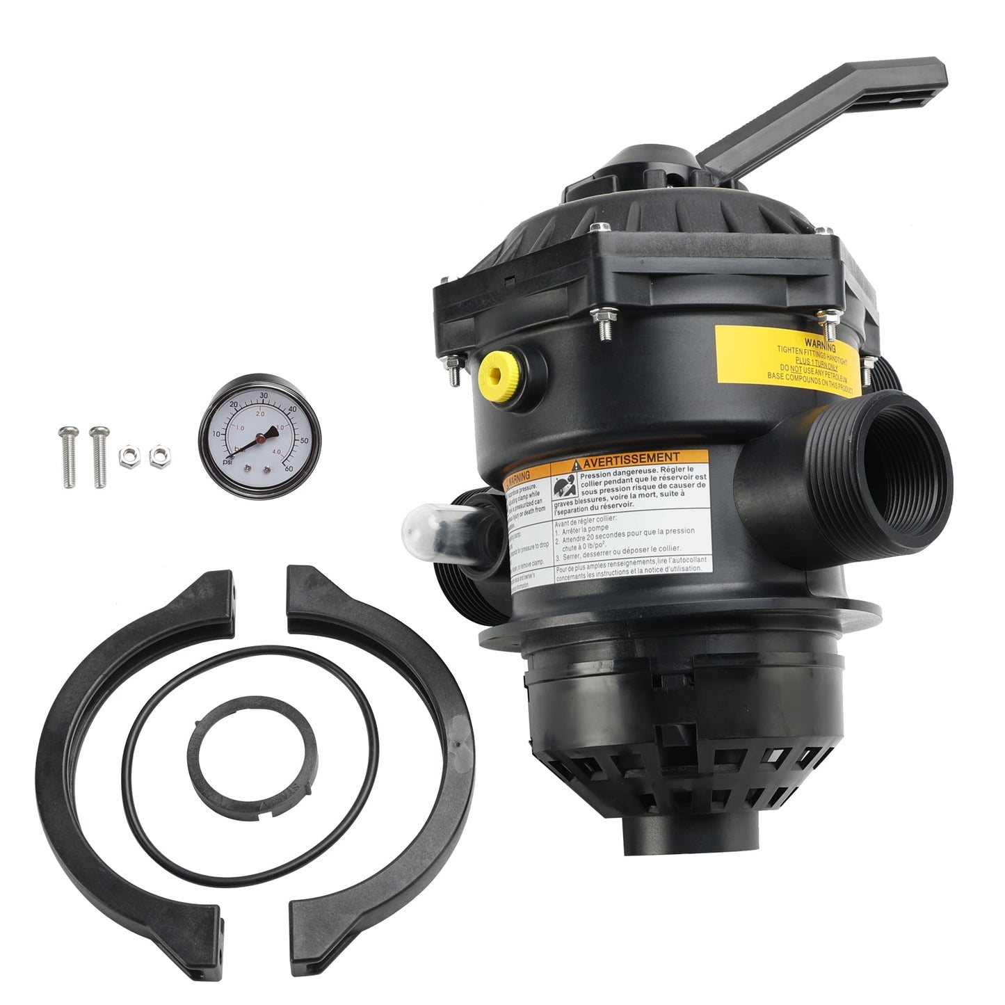 262506 Valvola a morsetto a 6 vie da 1-1/2" pollici compatibile con filtro a sabbia per piscina e spa