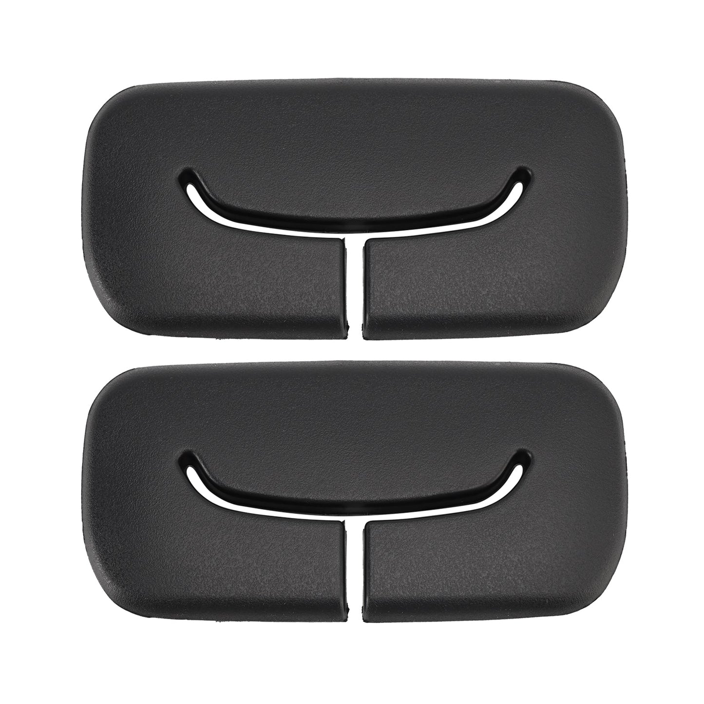 2 cornici nere per cinture di sicurezza posteriori 1AP31DX9AA per Jeep Wrangler JK 2011-2018