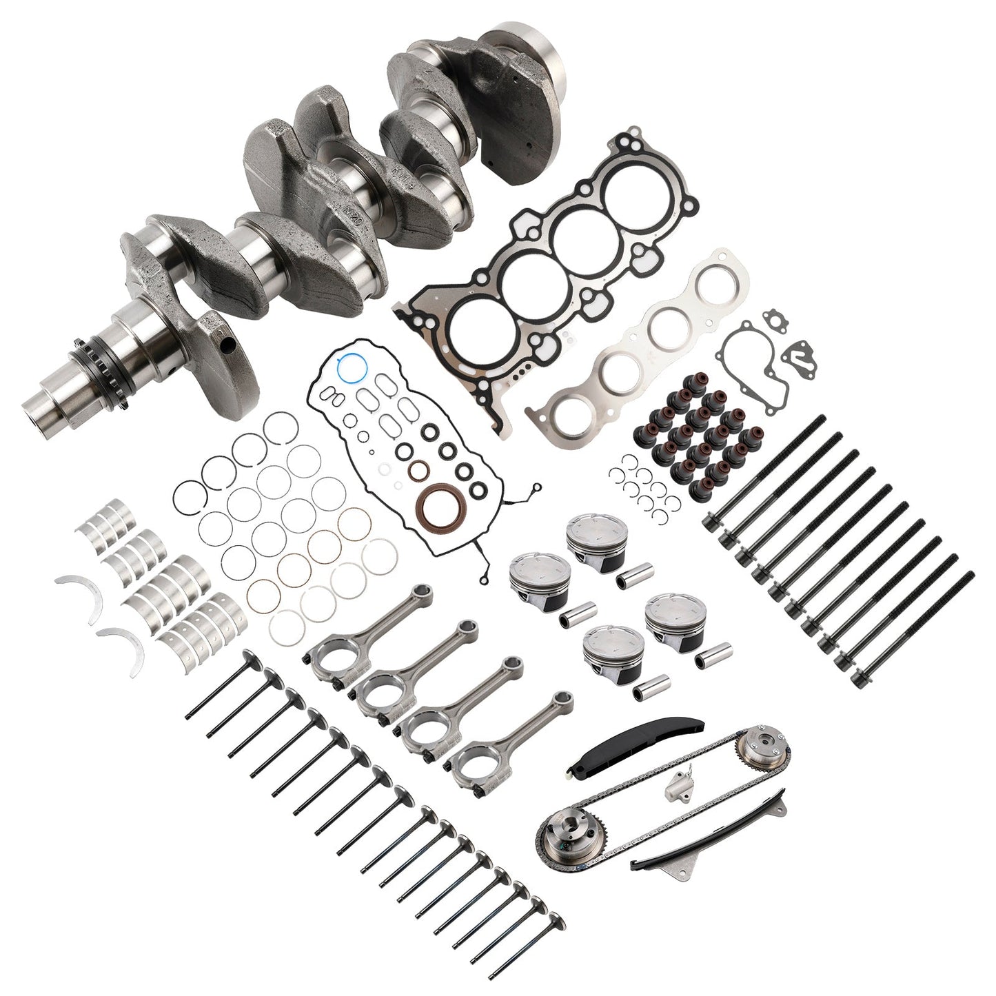 Kit di revisione e ricostruzione del motore Hyundai Kia G4NG 2.0L con fasatura delle bielle dell'albero motore