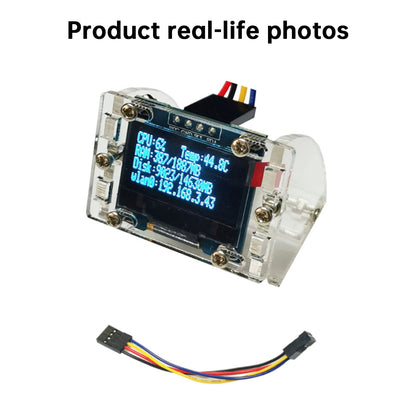 Modulo display OLED da 0,96 pollici Raspberry Pi 4B con display informativo IP per hard disk