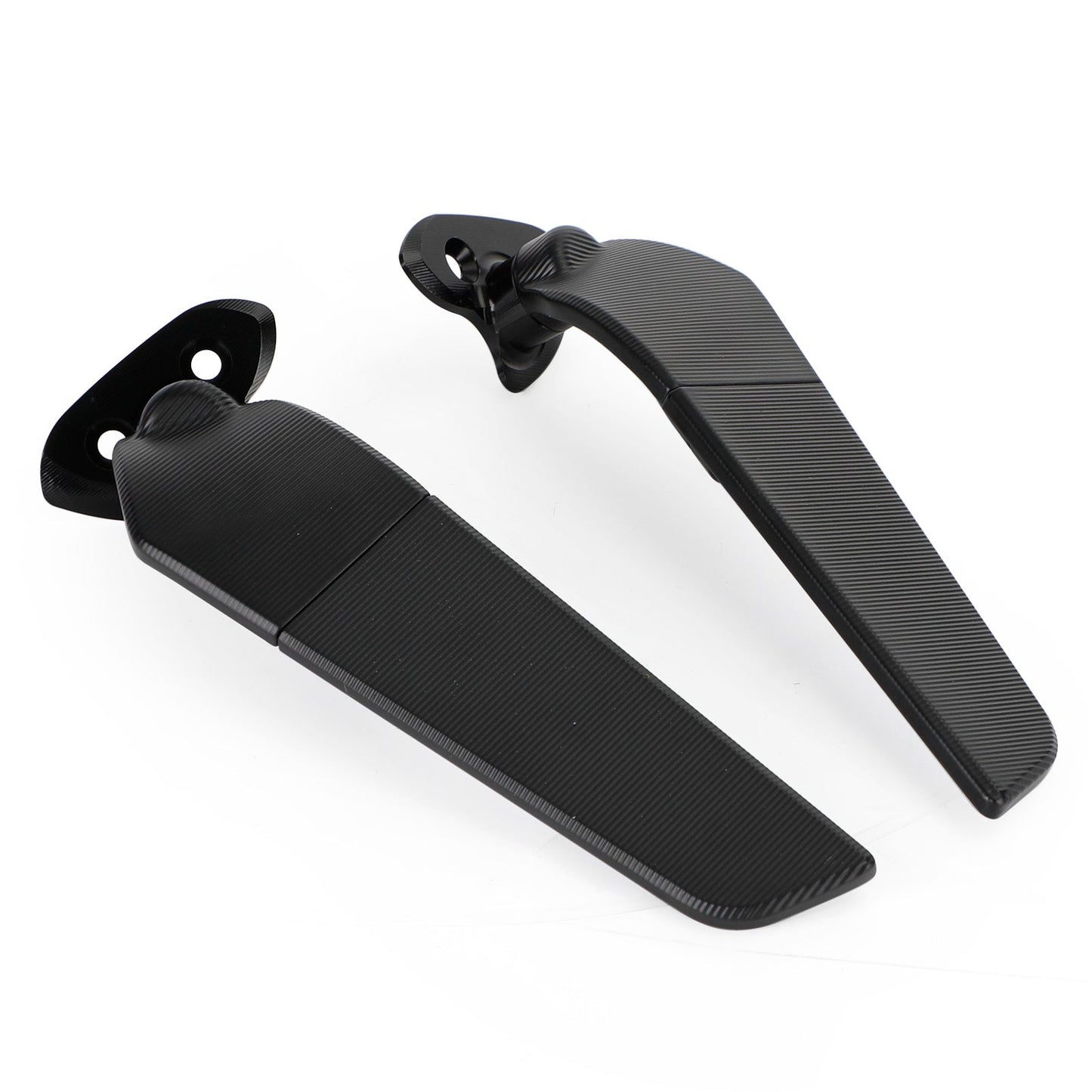 Lente bianca coppia Wing Fin Spoiler Specchietti retrovisori laterali per Yamaha YZF-R1M 2015-2019