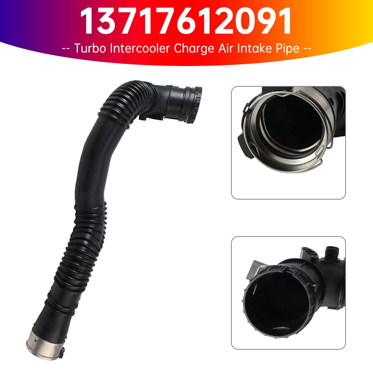 Tubo di aspirazione dell'aria di sovralimentazione turbo intercooler adatto per BMW Serie 5 F10 F11 13717612091