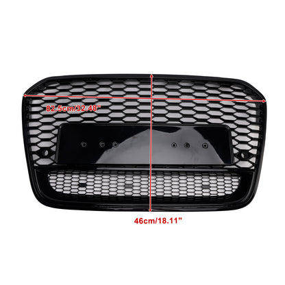 Per Audi A6 S6 C7 2012-2015 RS6 Style Griglia anteriore a nido d'ape in rete
