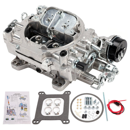 Carburatore 1400 600 CFM 4 corpi, starter elettrico, foro quadrato, valvola dell'aria a 4 corpi