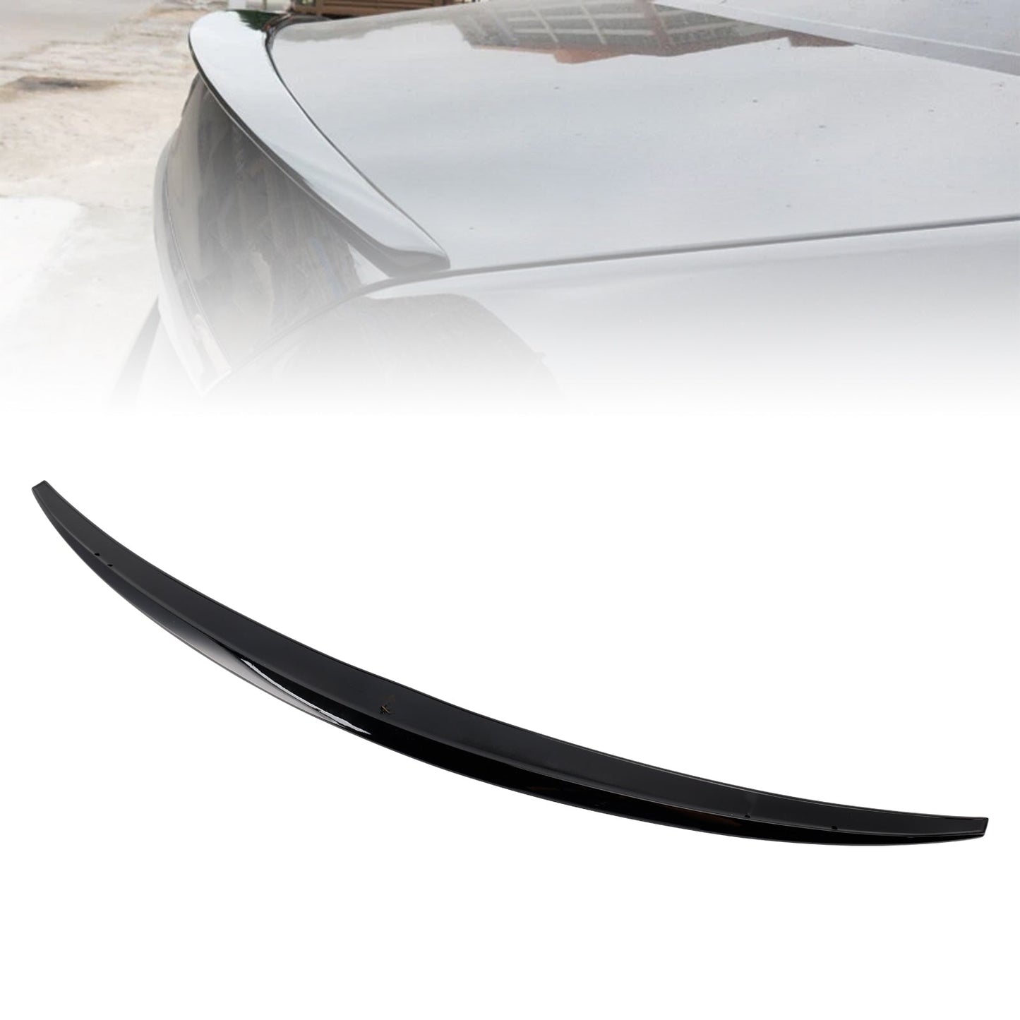 Spoiler posteriore per bagagliaio Mercedes-Benz Classe S W222 2014-2020 nero lucido