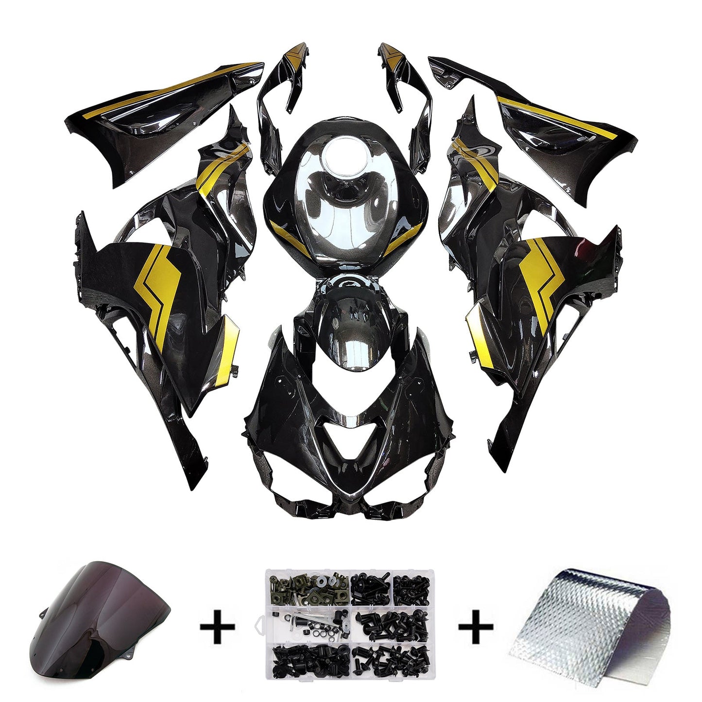 Kit carenatura iniezione in plastica ABS adatto per Kawasaki ZX-6R 2024-2026