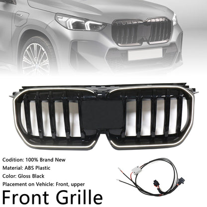 2023-2024 per BMW X1 U11 U12 Grilla a paraurti anteriore nero lucido