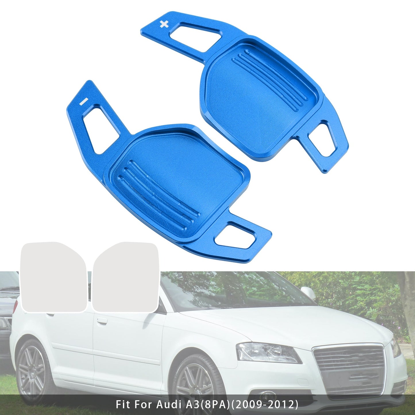 Leva del cambio al volante per Audi A3 A4 A5 A6 TT Q5 08-14 in alluminio