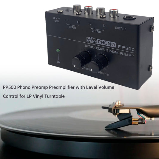 Preamplificatore Phono PP500 con controllo del volume per giradischi LP