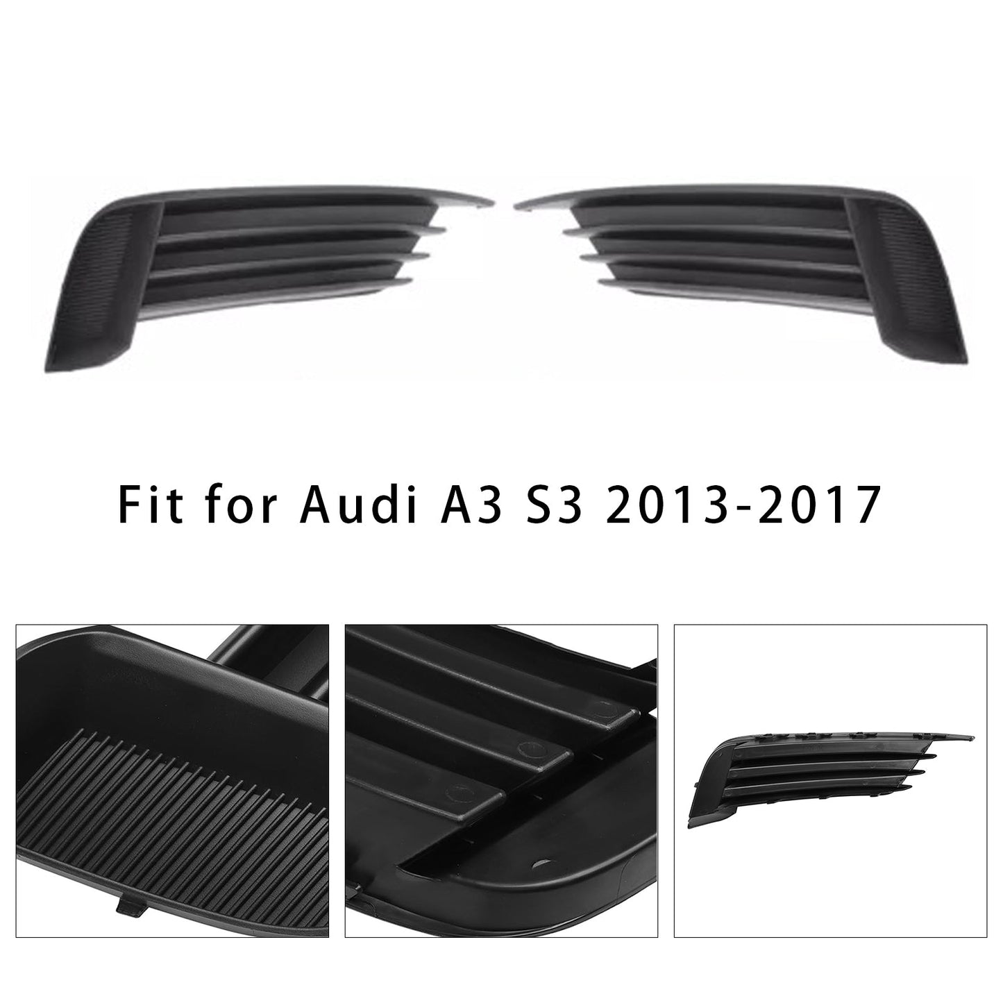 Griglie fendinebbia paraurti anteriore Audi A3 S3 2X 2013-2017