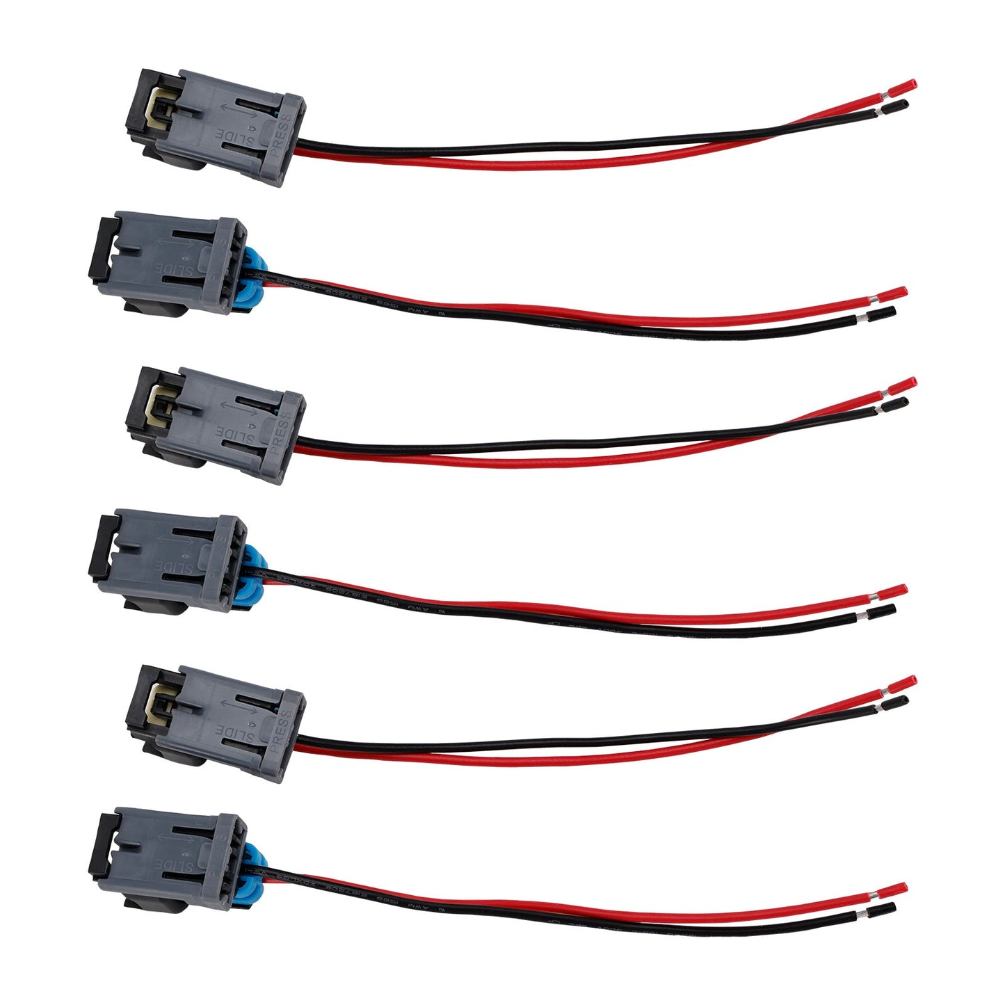 Cablaggio a treccia per connettore iniettore carburante 6 pezzi, adatto per Ford e Chevy