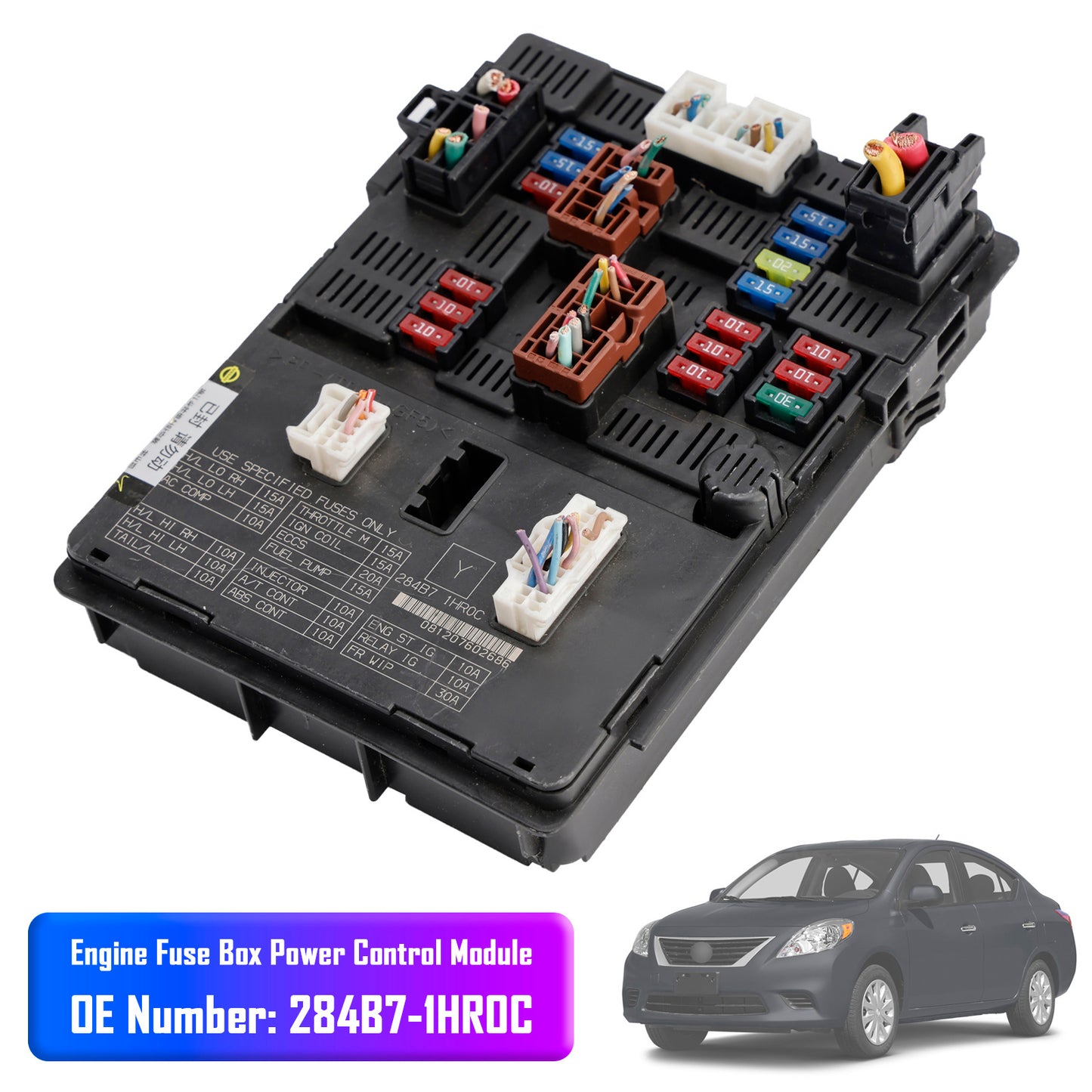 Modulo di controllo dell'alimentazione della scatola dei fusibili del motore 284B7-1HR0C per Nissan Versa 1.6L 13-19