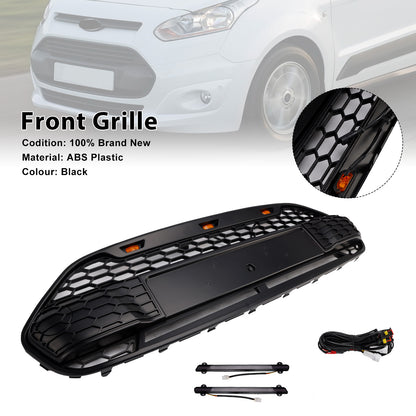 Griglia paraurti anteriore nera Ford Transit Connect 2014-2018 con LED