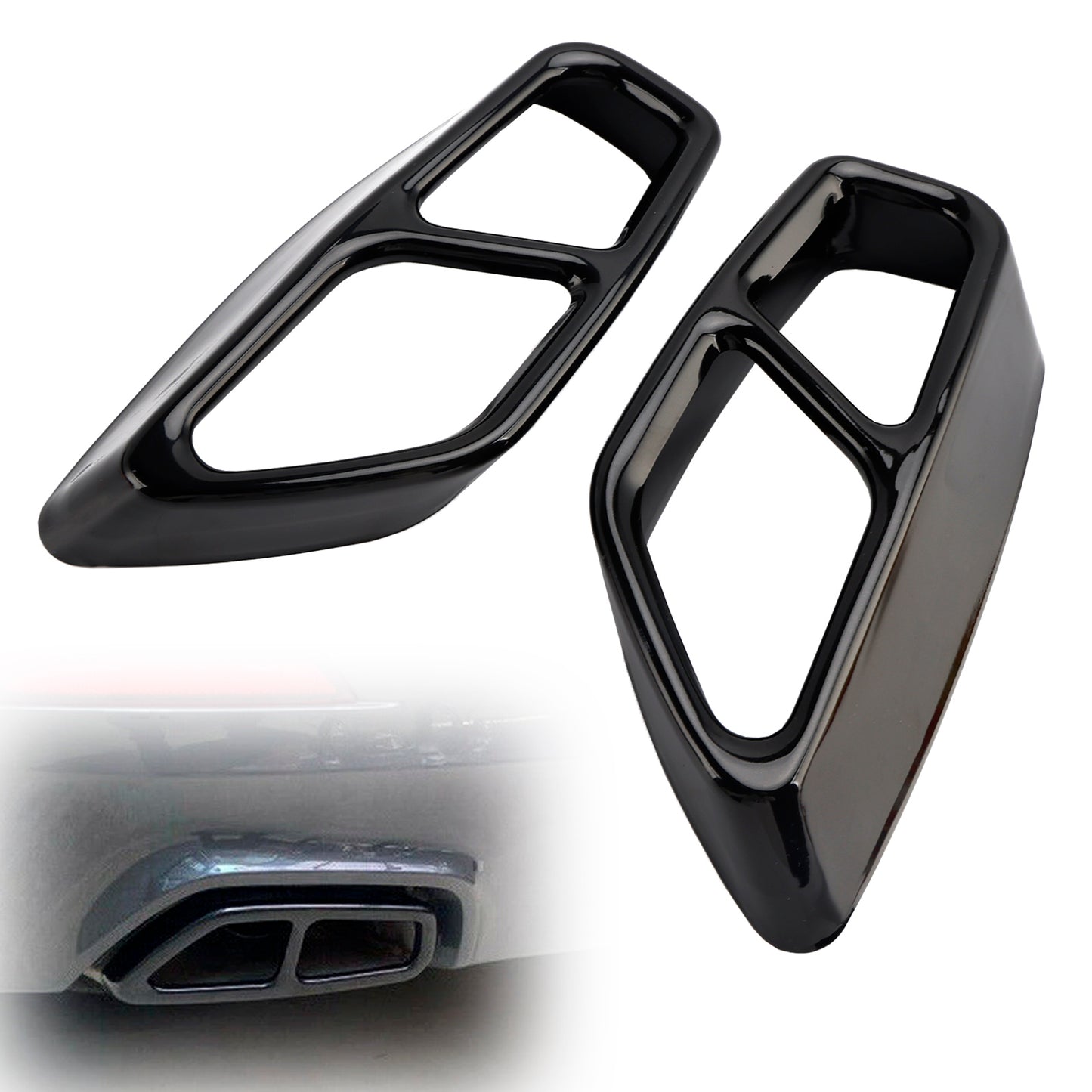 2x copertura del tubo della punta dell'ammortizzatore di scarico per BMW 5 G30 G31 2018-2022