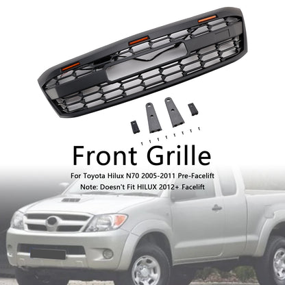 Griglia paraurti anteriore stile GR a LED per Toyota Hilux N70 pre-Facelift 2005-2011