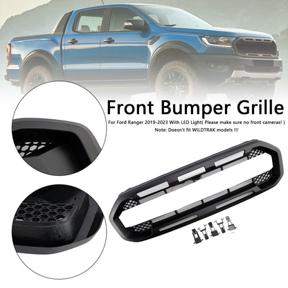 Griglia paraurti anteriore Raptor Style adatta per Ford Ranger 2019-2023, nera