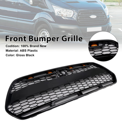 Griglia paraurti anteriore nera lucida Ford Transit MK8 Raptor 2015-2018 con LED