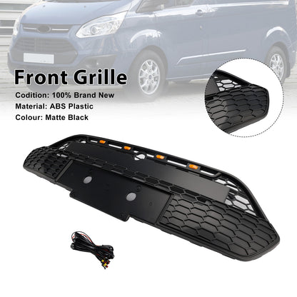 2013-2017 Ford Transit Custom Griglia per paraurti anteriore nera opaca con LED