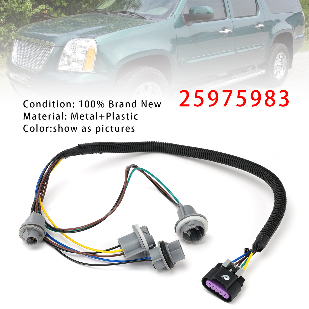 Cablaggio fanale posteriore 25975983 per GMC Yukon XL 1500 2500 2007-2014