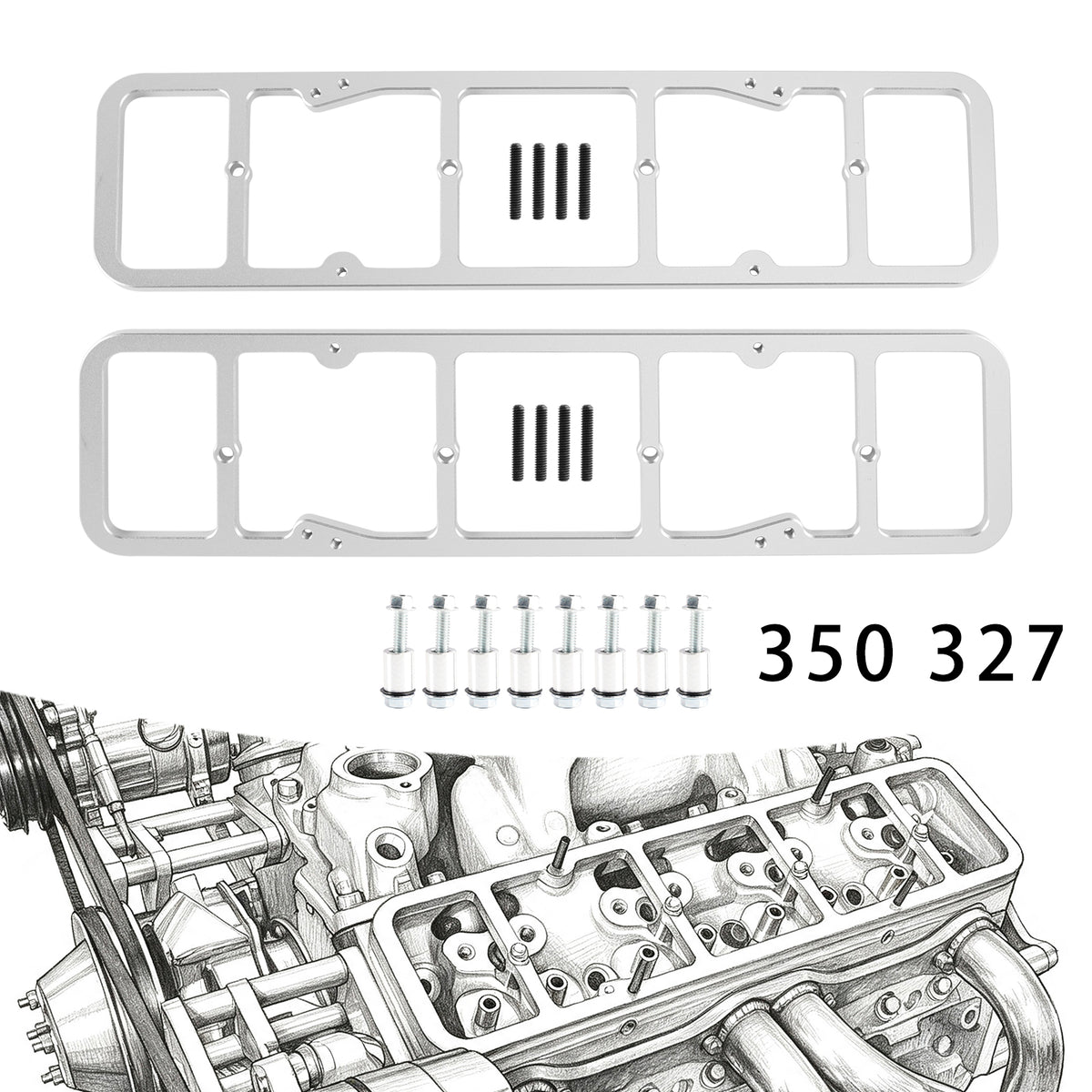 Coprivolante 350 327 CoperchioPerimetrali Testata 55-86 A Bullone Centrale 87-02
