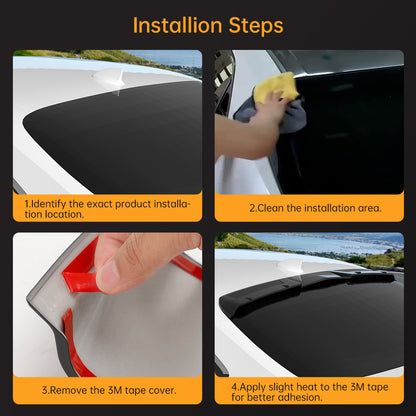 Spoiler sul tetto del lunotto posteriore nero lucido Fit Toyota Camry LE SE XSE XLE 2018-2024 Generico