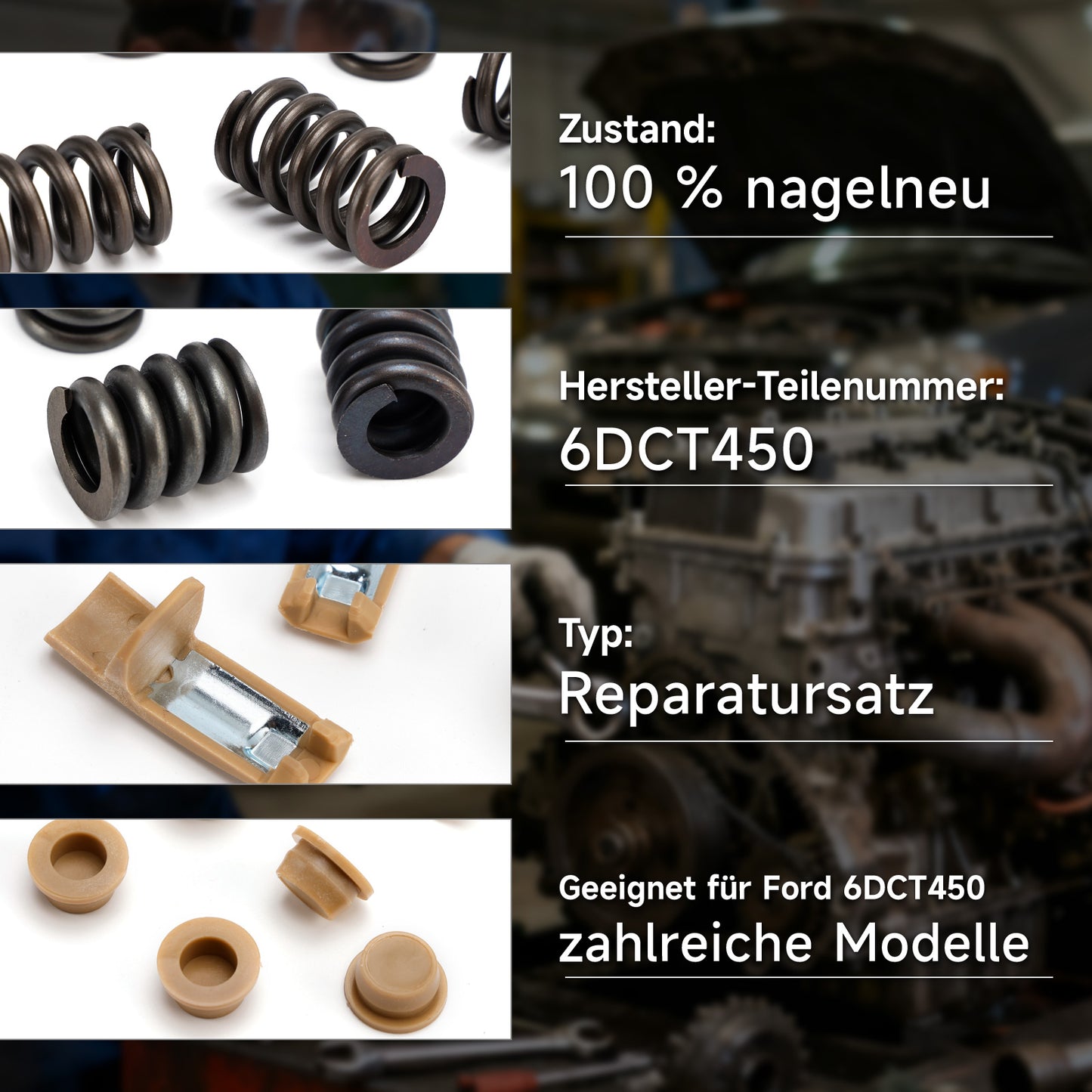 6DCT450 Ford Models MPS6 Kit di riparazione delle molle dei fermi della frizione del cambio
