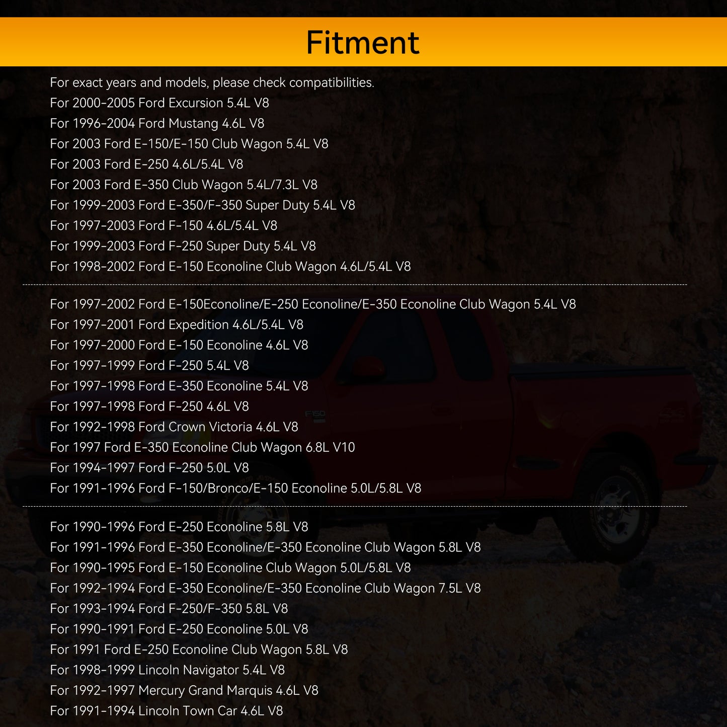 Iniettori di carburante 8 pezzi per Ford F150 F250 F350 Lincoln 4.6 5.0 5.4 5.8 V8 028015094 generico