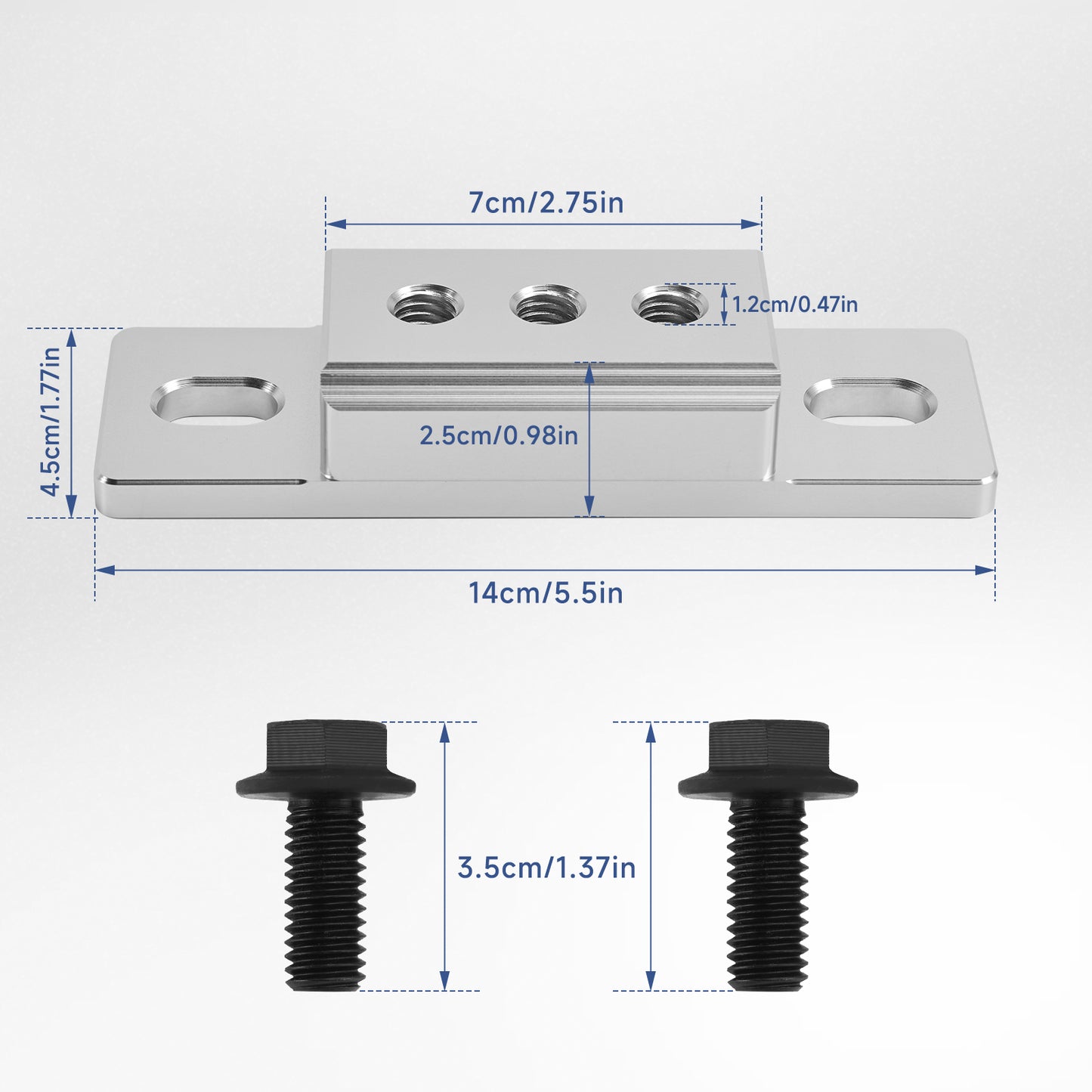 Supporto trasmissione in alluminio 551404 per GM TH350 TH400 4L60E 4L65E