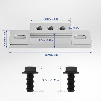 Supporto trasmissione in alluminio 551404 per GM TH350 TH400 4L60E 4L65E