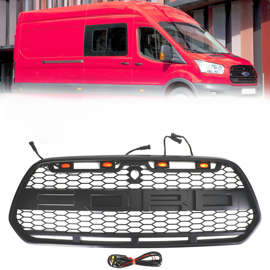 2015-2018 Ford Transit MK8 Raptor Griglia del paraurti anteriore nero matto w / LED