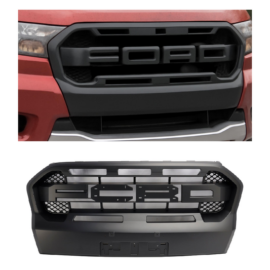 Matt Nero per 2019-2023 Ford Ranger T8 Ranger Raptor Style WILDTRAK Griglia del paraurti anteriore